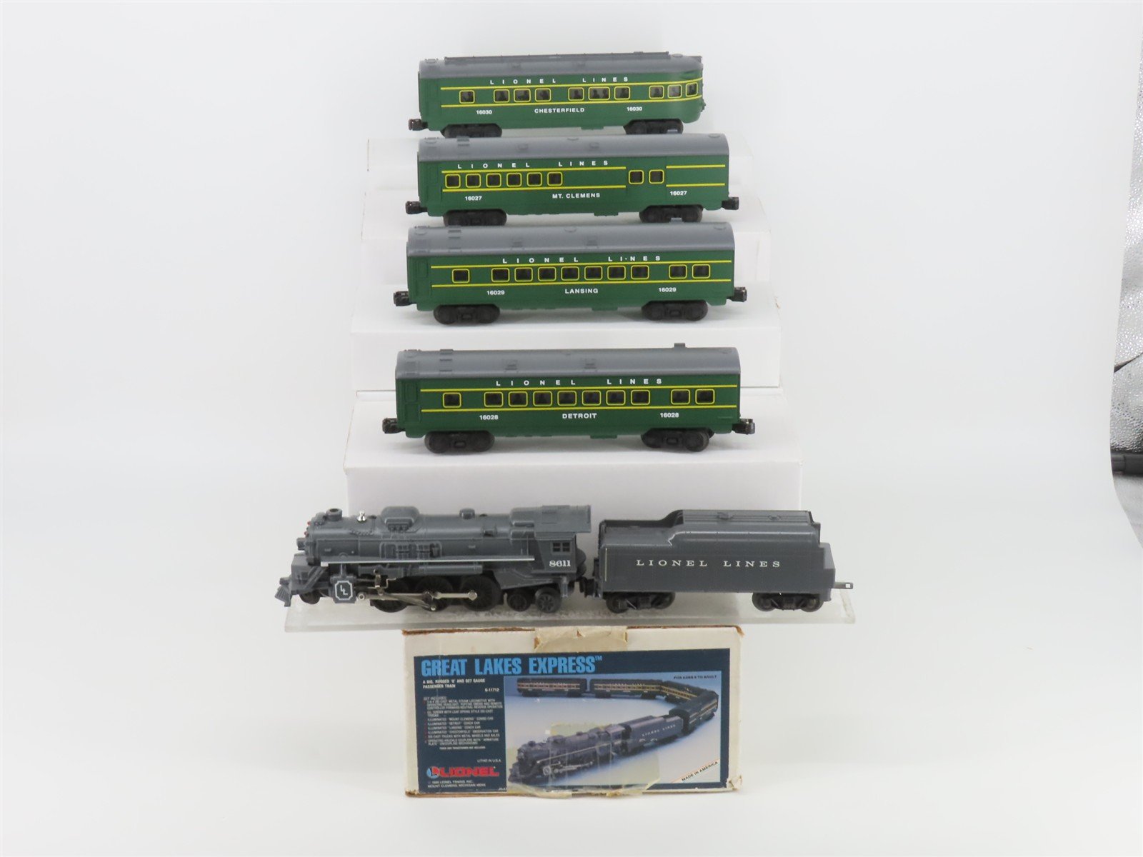 O Gauge 3-Rail Lionel 6-11712 Great Lakes Central Steam Passenger Set