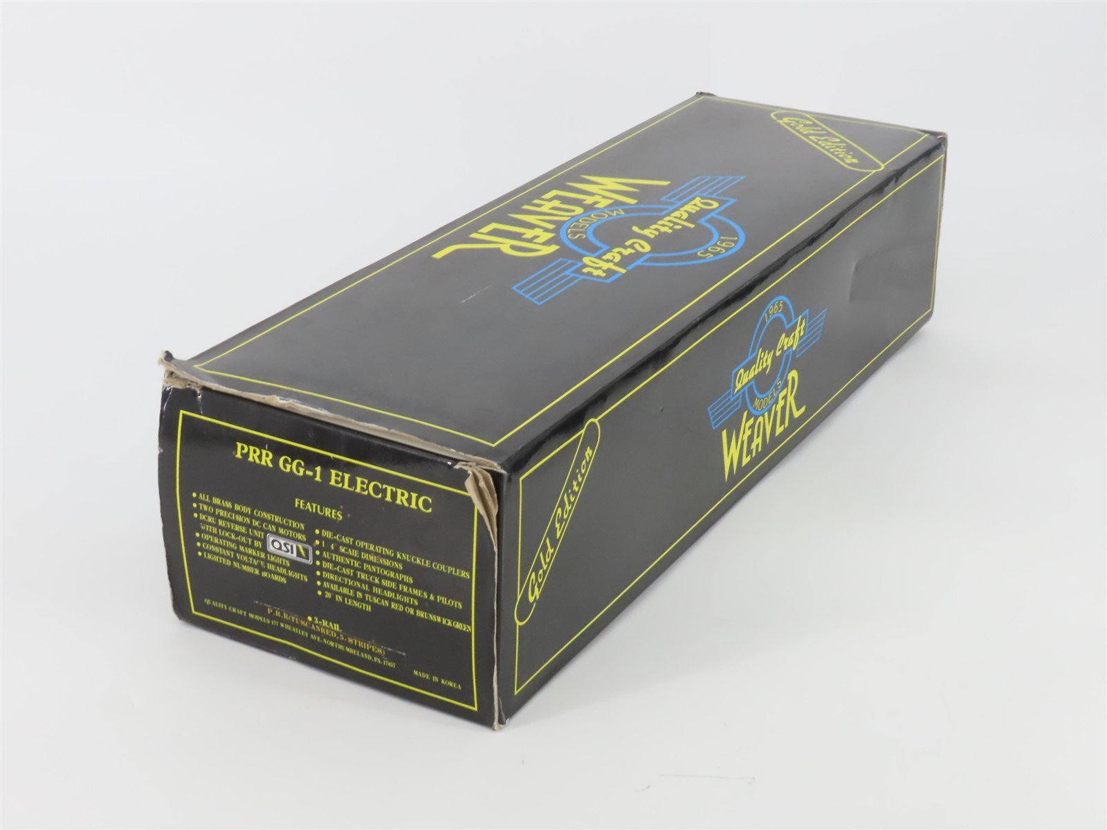 O Gauge 3-Rail Weaver PRR Pennsylvania GG1 Electric Locomotive #4876 BRASS