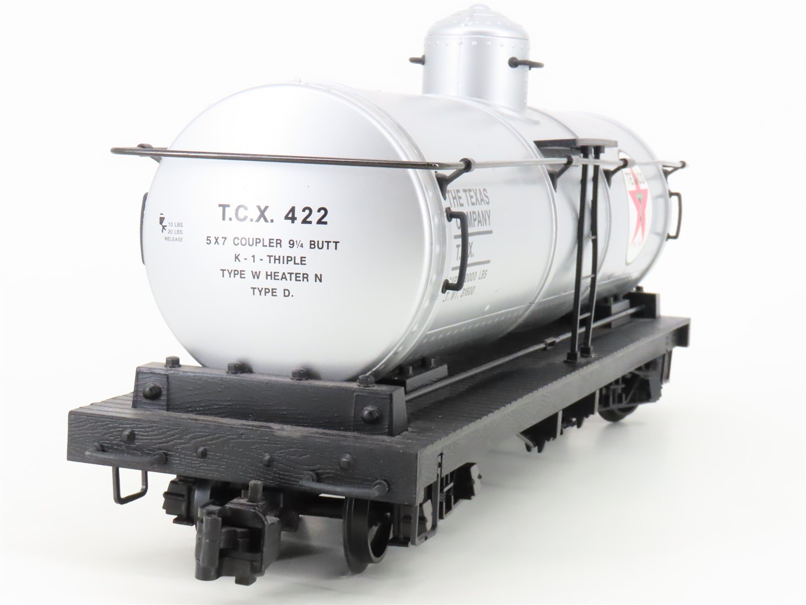 G Scale Bachmann Big Haulers TCX Texaco Single Dome Tank Car #422