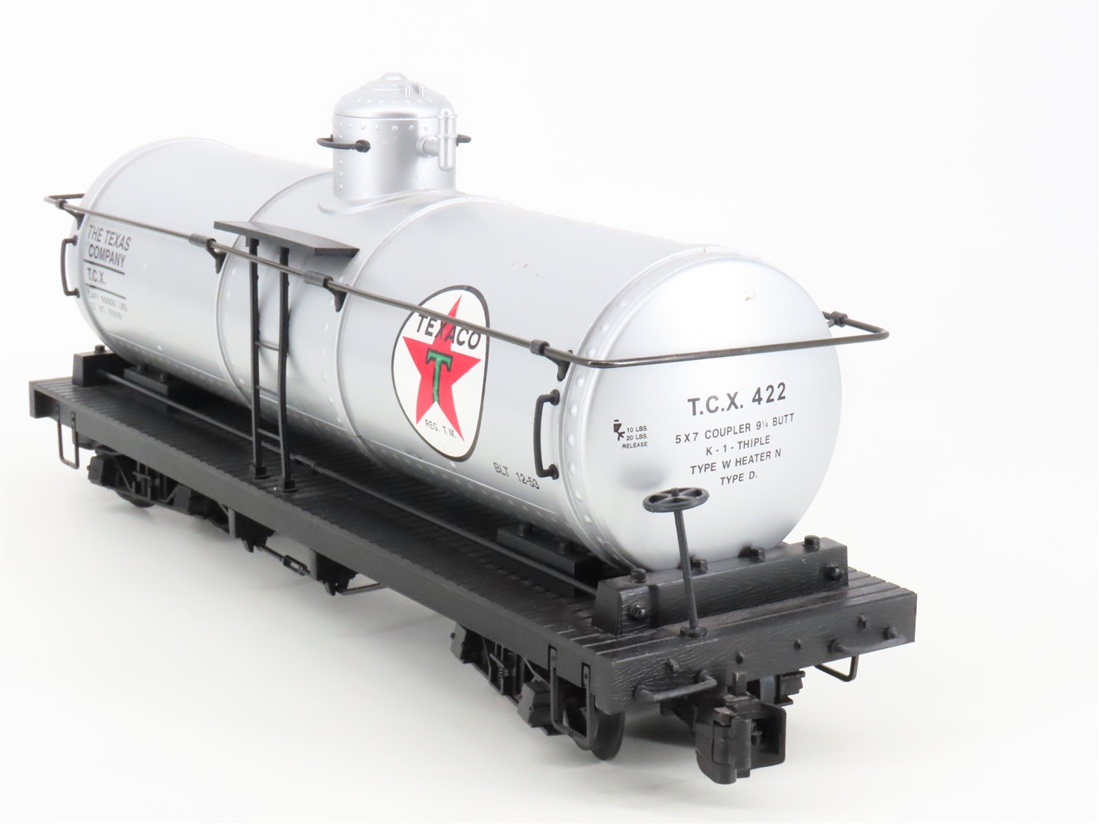 G Scale Bachmann Big Haulers TCX Texaco Single Dome Tank Car #422