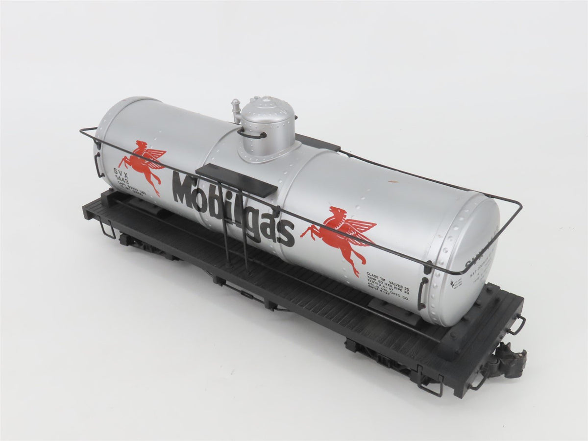 G Scale Bachmann Big Hauler SVX Mobilgas Single Dome Tank Car #1443