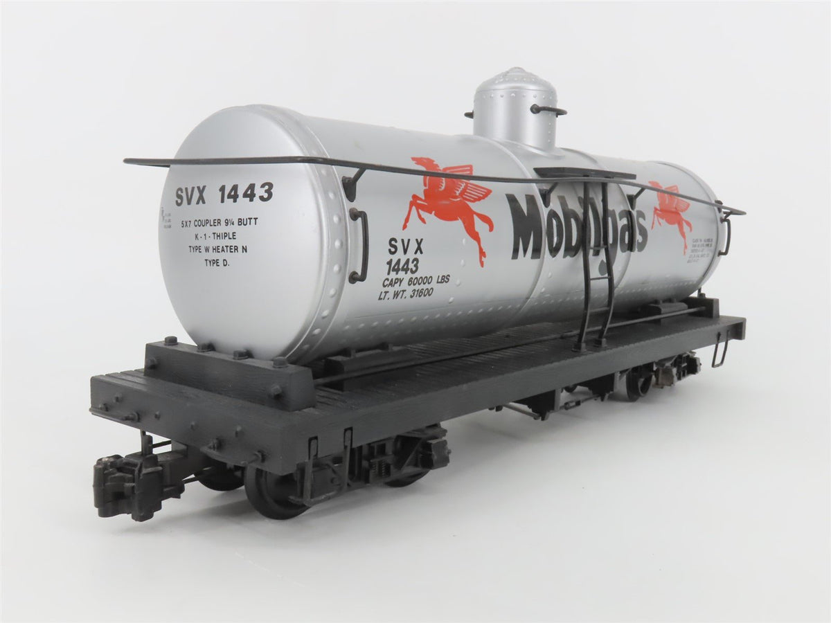 G Scale Bachmann Big Hauler SVX Mobilgas Single Dome Tank Car #1443