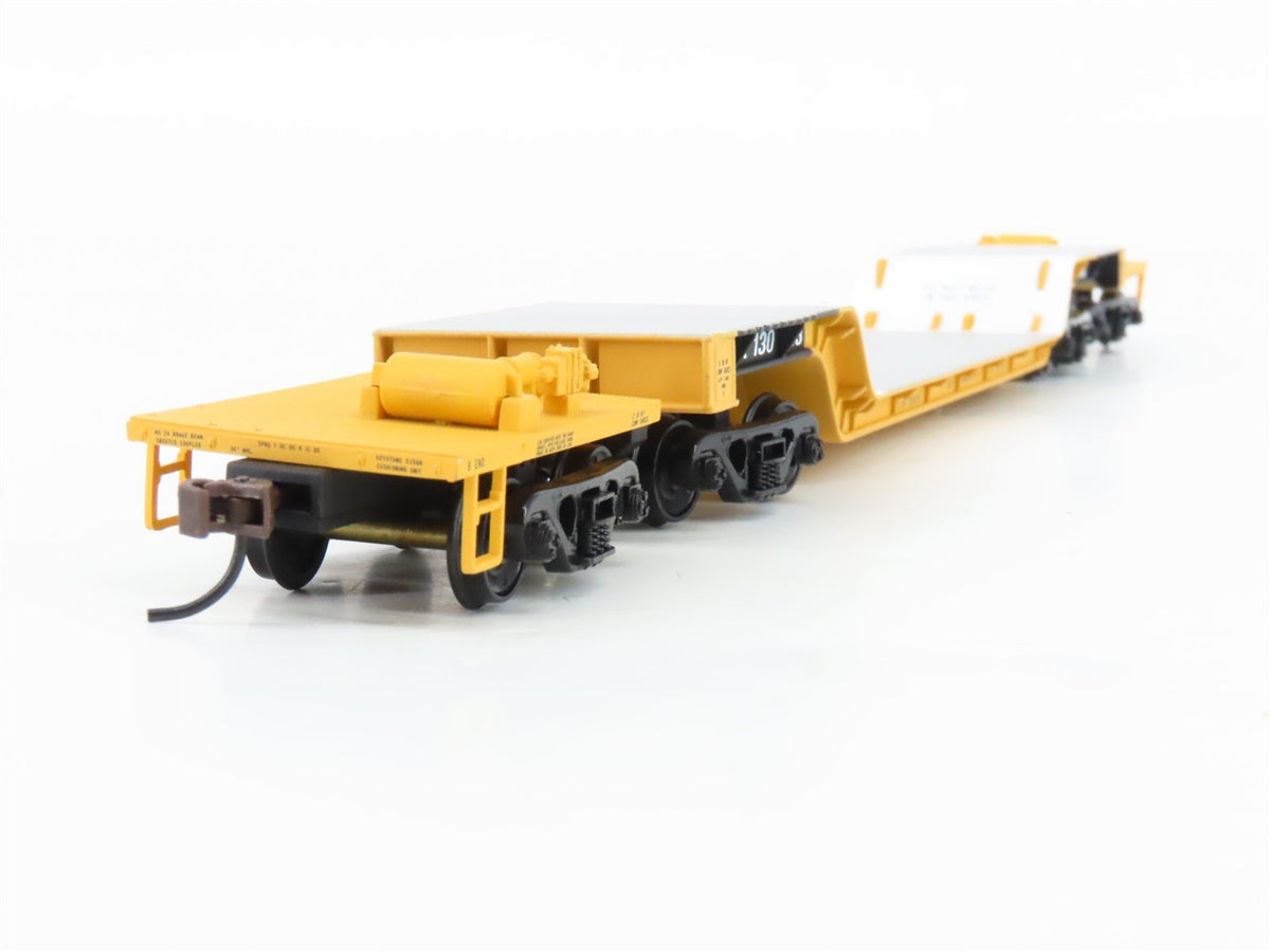 HO Walthers 932-5620 QTTX Trailer Train 81&#39; Depressed Center Flat Car #130553