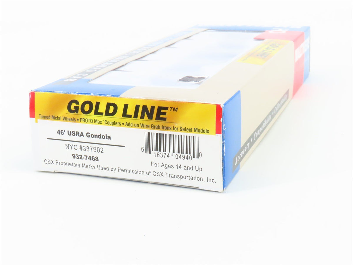 HO Scale Walthers Gold Line 932-7468 NYC New York Central 46&#39; Gondola #337902