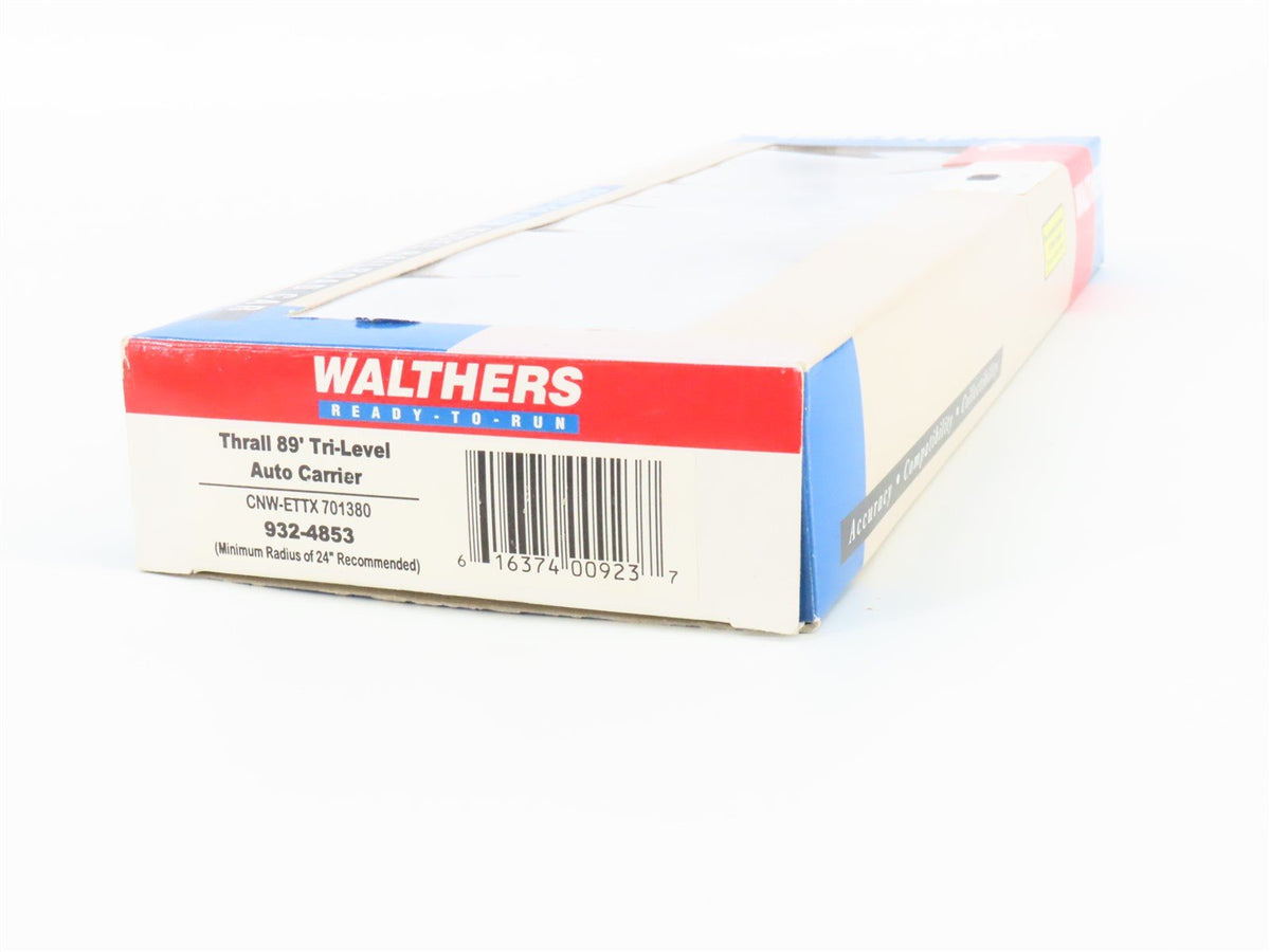 HO Walthers 932-4853 CNW ETTX Trailer Train 89&#39; Tri-Level Auto Carrier #701380