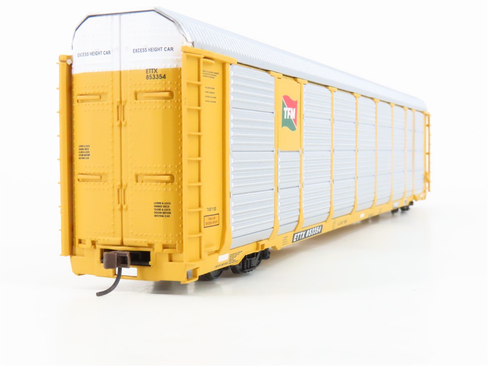 HO Walthers 932-4866 TFM ETTX Trailer Train 89' Tri-Level Auto Carrier #853354