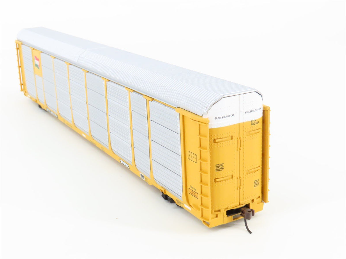 HO Walthers 932-4866 TFM ETTX Trailer Train 89&#39; Tri-Level Auto Carrier #853354