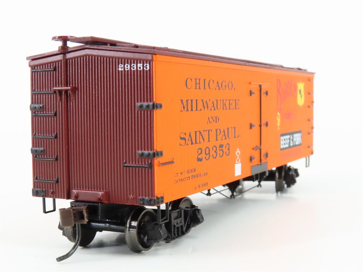 HO Scale Roundhouse 84148 CM&amp;StP Bodden Packing 36&#39; Wood Reefer #29353