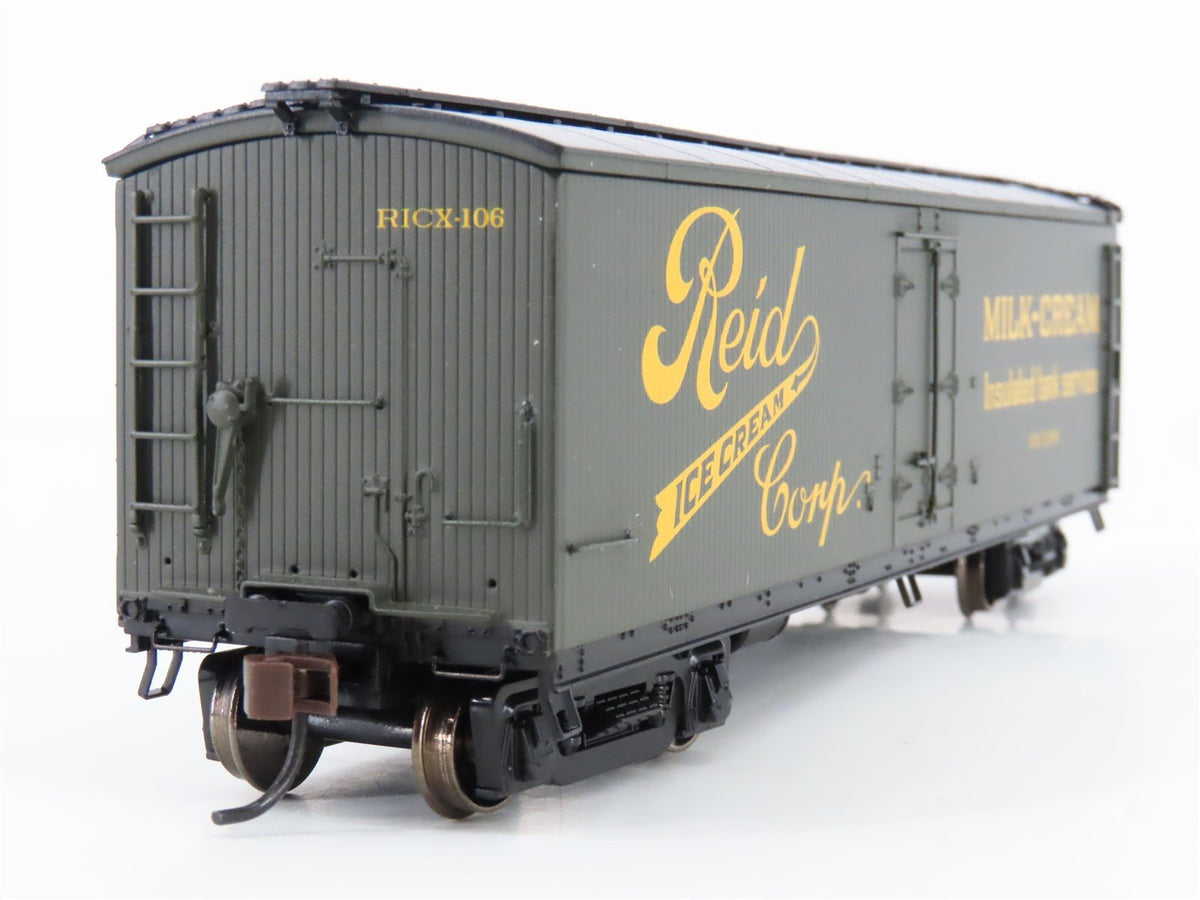 HO Scale Roundhouse 84612 RICX Reid Ice Cream 40&#39; Wood Milk Car #106