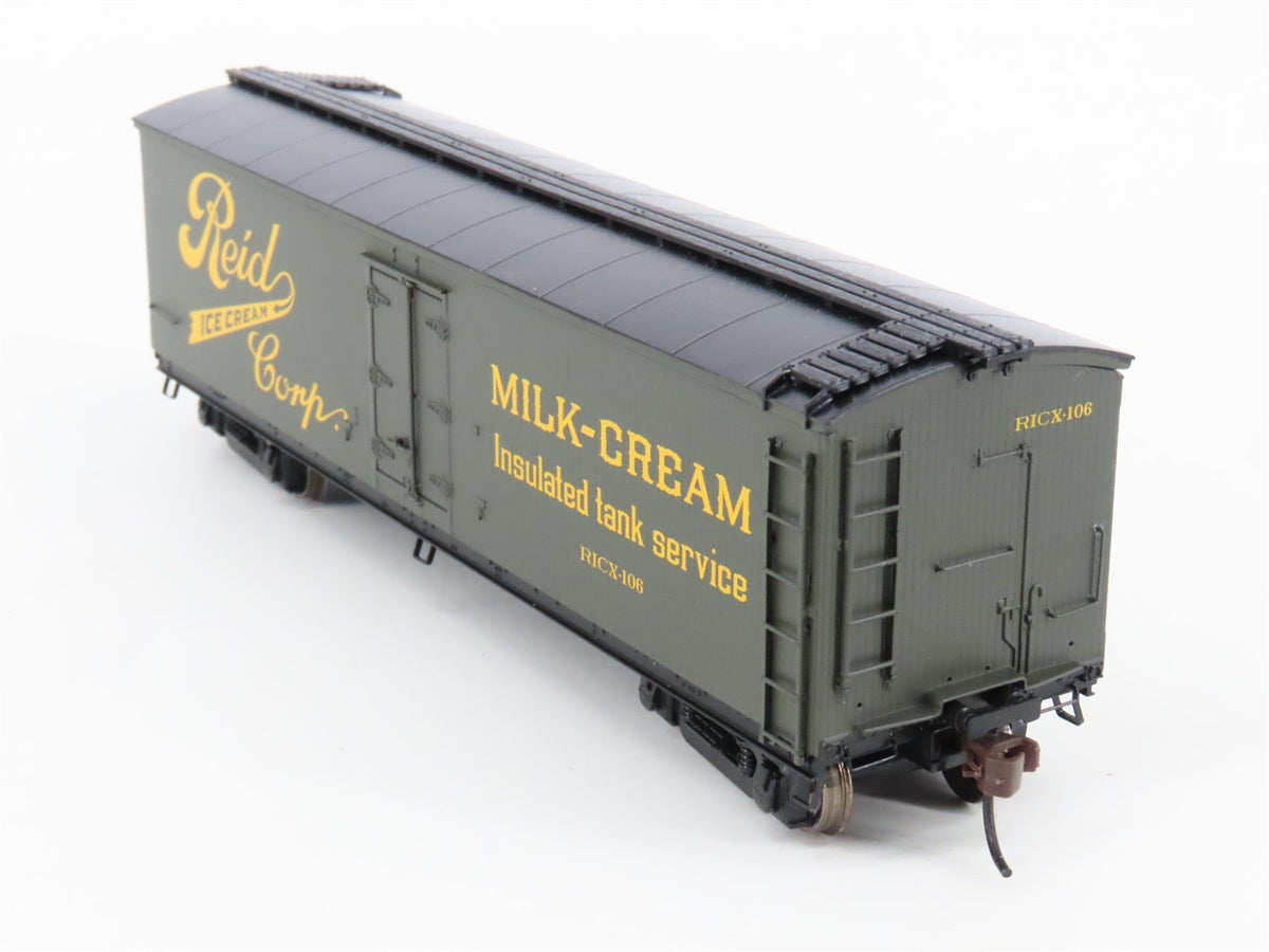 HO Scale Roundhouse 84612 RICX Reid Ice Cream 40&#39; Wood Milk Car #106