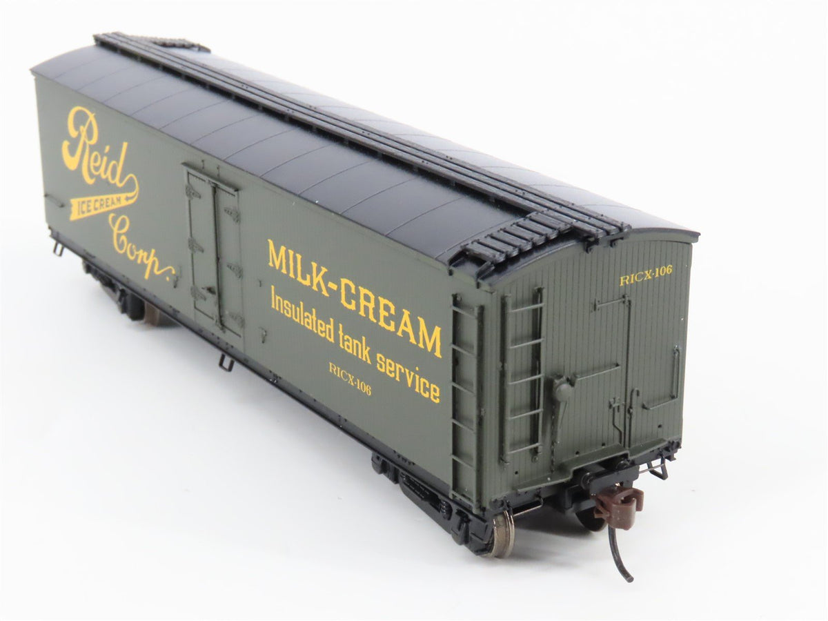HO Scale Roundhouse 84612 RICX Reid Ice Cream 40&#39; Wood Milk Car #106