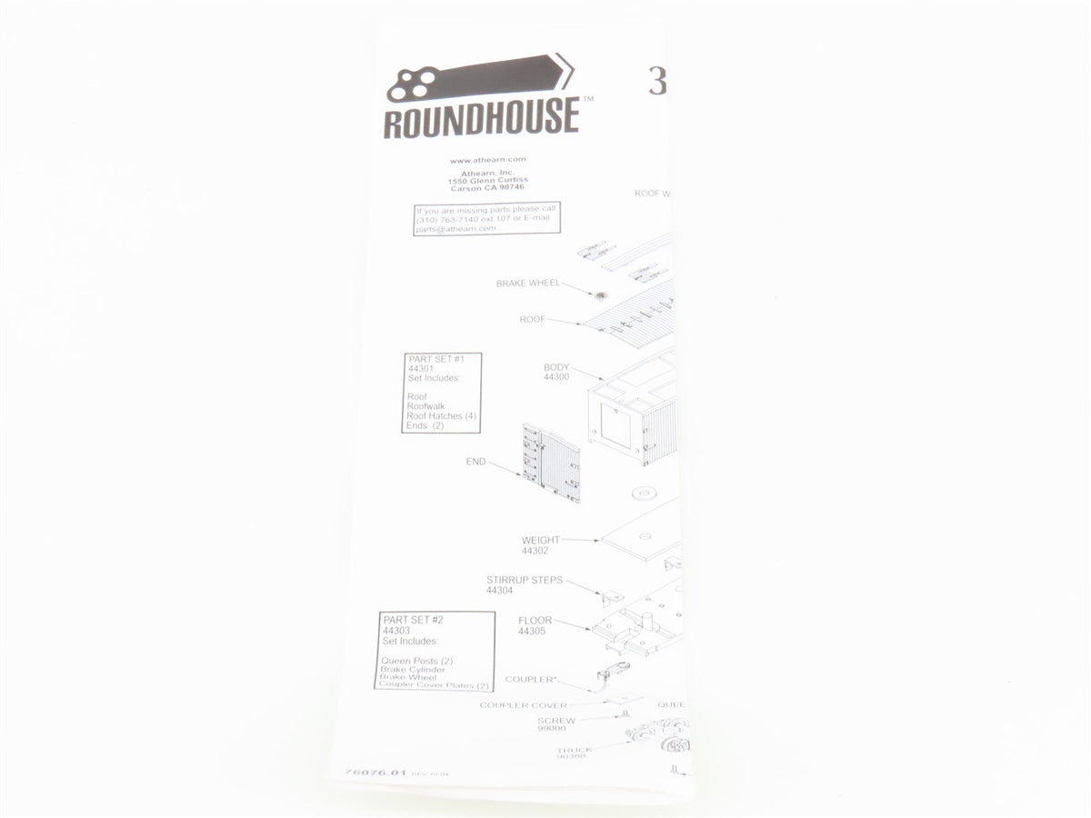 HO Scale Roundhouse 84149 CM&amp;StP Kansas City Packing Co 36&#39; Wood Reefer #10471