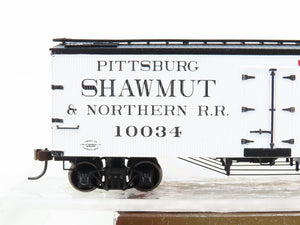 HO Roundhouse 84156 PS&NRR Pittsburgh Shawmut & Northern 36' Wood Reefer #10034