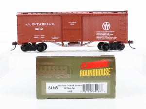 HO Scale Roundhouse 84188 NYO&W New York Ontario & Western 36' Box Car #5012