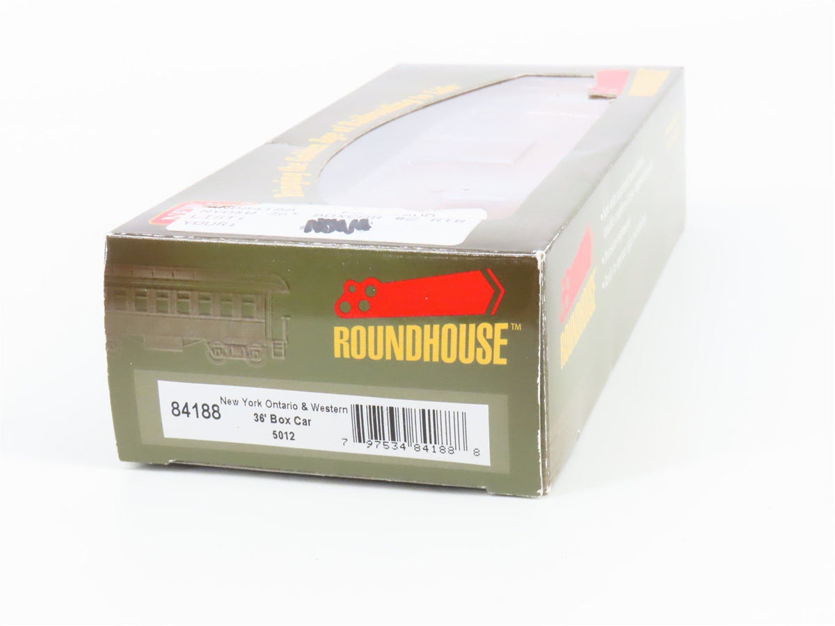 HO Scale Roundhouse 84188 NYO&amp;W New York Ontario &amp; Western 36&#39; Box Car #5012