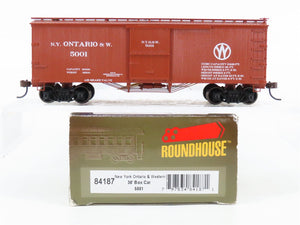 HO Scale Roundhouse 84187 NYO&W New York Ontario & Western 36' Box Car #5001