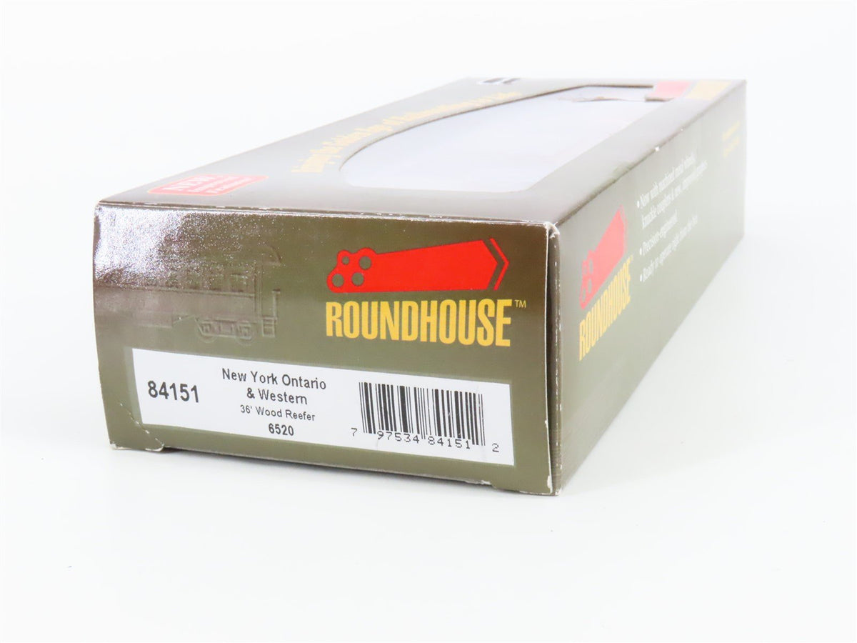 HO Scale Roundhouse 84151 NYO&amp;W New York Ontario &amp; Western 36&#39; Reefer #6520