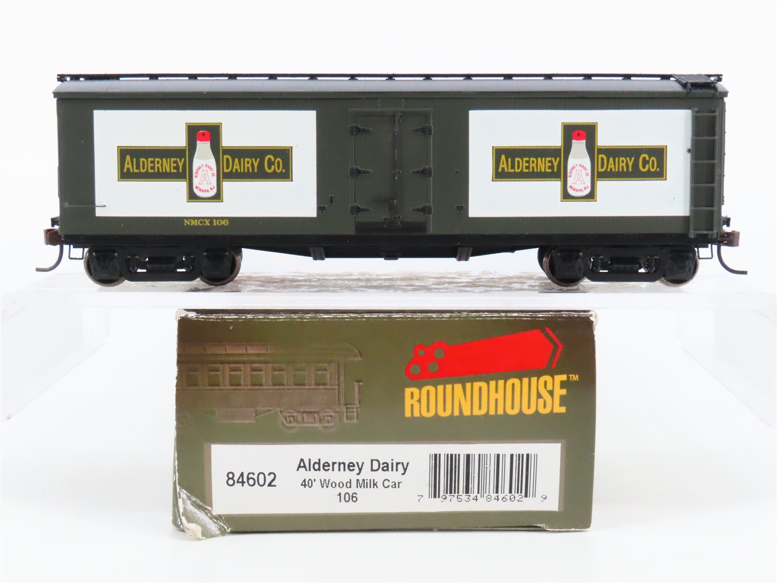 HO Scale Roundhouse 84602 NMCX Alderney Dairy 40' Wood Milk Car #106