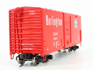 HO Scale Athearn 70424 CB&Q Burlington Route 40' Modernized Box Car #43967