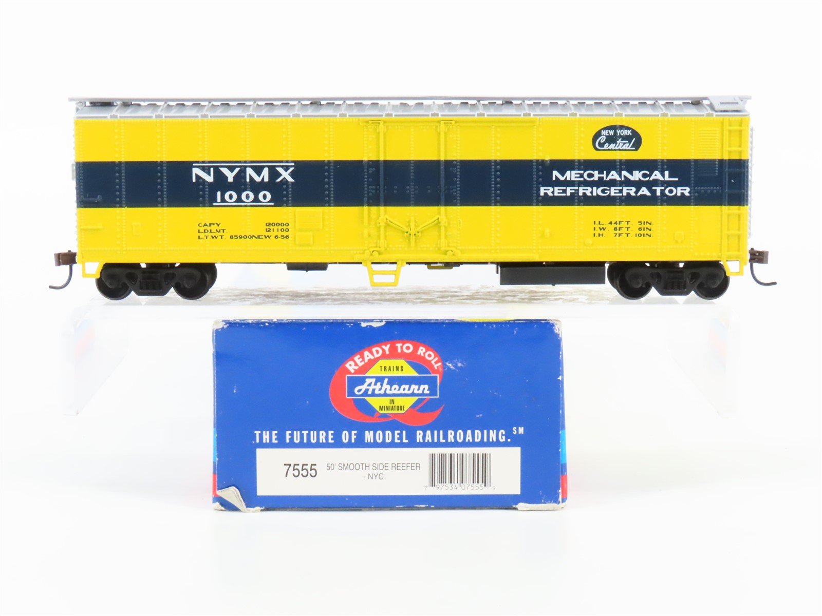 HO Scale Athearn 7555 NYMX New York Central 50' Mechanical Reefer #1000
