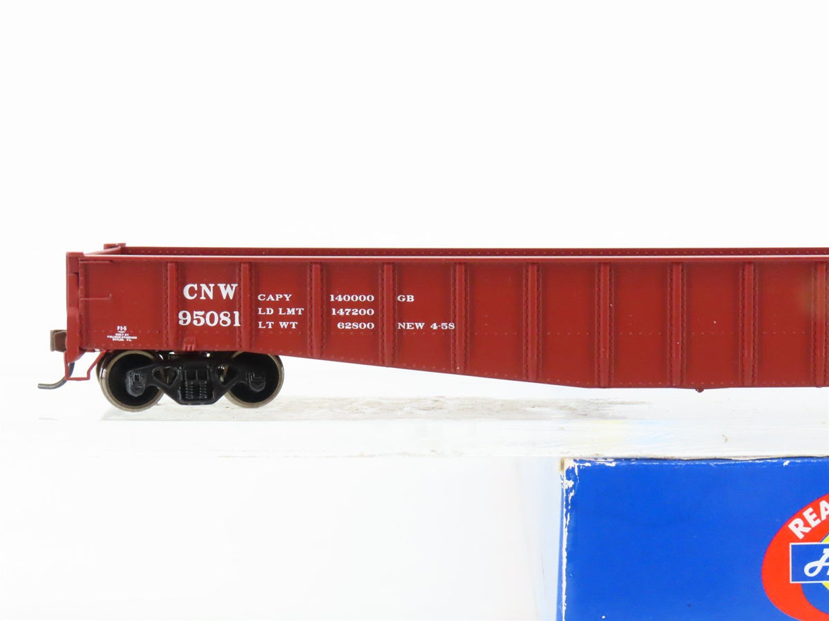 HO Scale Athearn 93618 CNW Chicago &amp; North Western 65&#39; Mill Gondola #95081