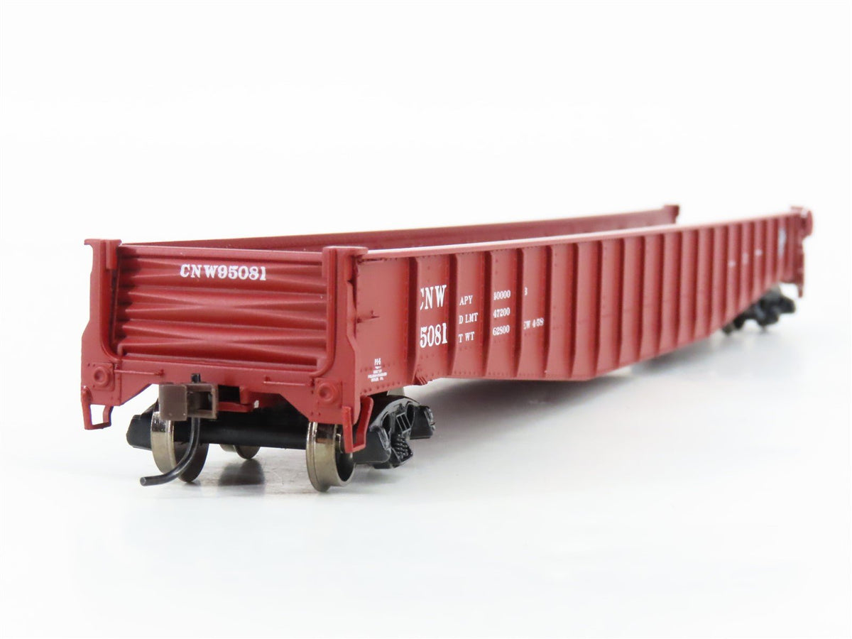 HO Scale Athearn 93618 CNW Chicago &amp; North Western 65&#39; Mill Gondola #95081