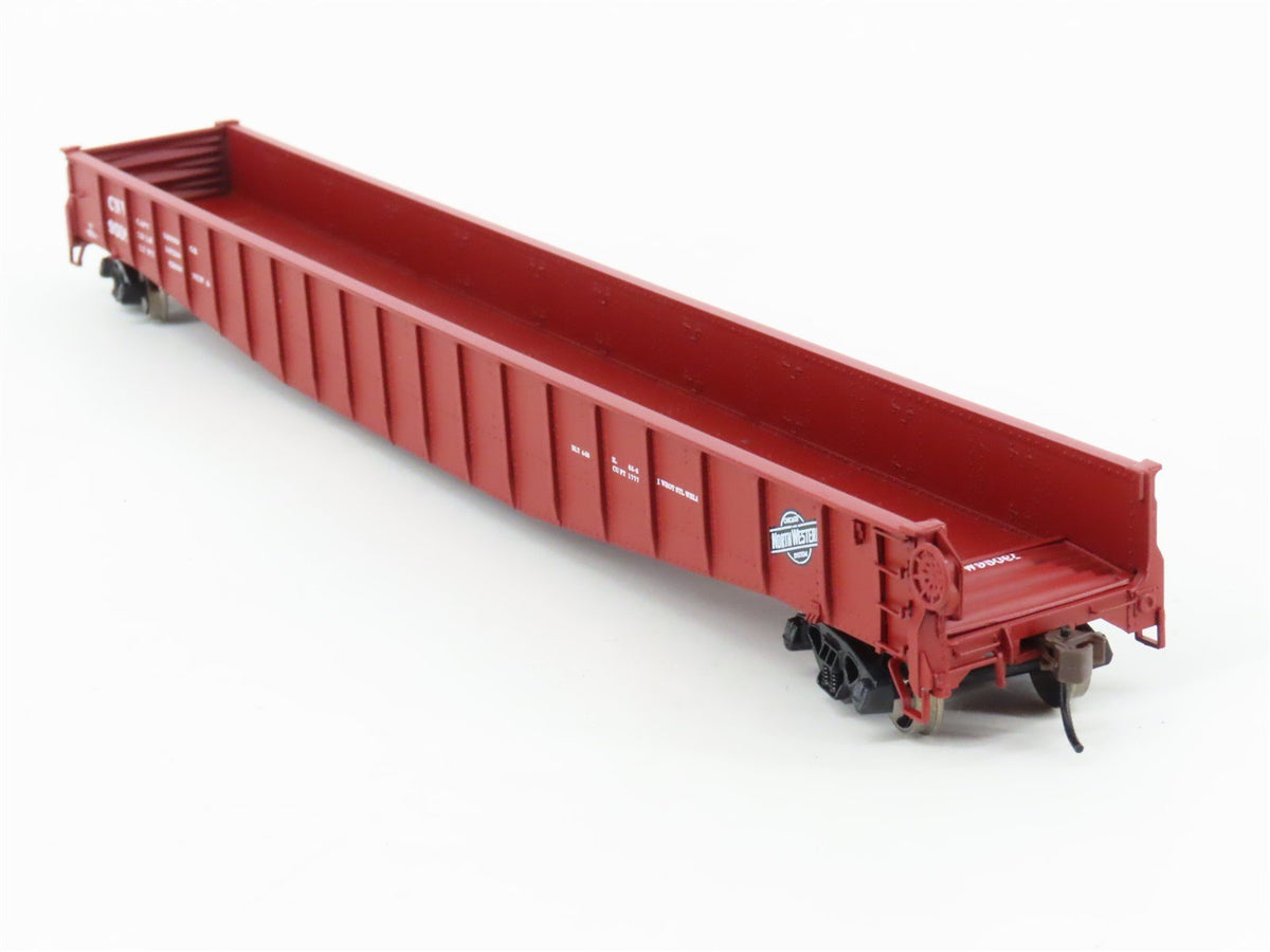 HO Scale Athearn 93618 CNW Chicago &amp; North Western 65&#39; Mill Gondola #95081