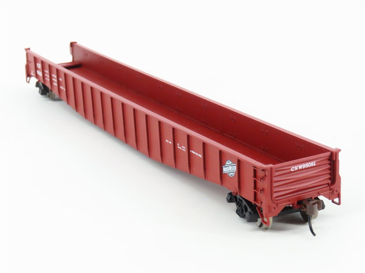 HO Scale Athearn 93618 CNW Chicago &amp; North Western 65&#39; Mill Gondola #95081