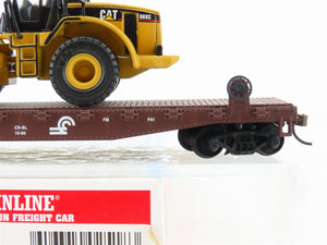HO Walthers Trainline 931-757 CR Conrail 50' Flat Car #716335 w/ Wheel Loader
