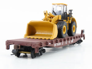 HO Walthers Trainline 931-757 CR Conrail 50' Flat Car #716335 w/ Wheel Loader