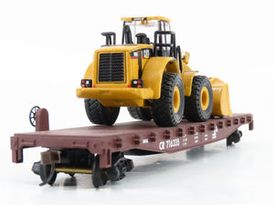 HO Walthers Trainline 931-757 CR Conrail 50' Flat Car #716335 w/ Wheel Loader