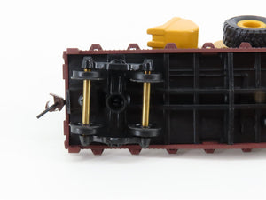 HO Walthers Trainline 931-757 CR Conrail 50' Flat Car #716335 w/ Wheel Loader
