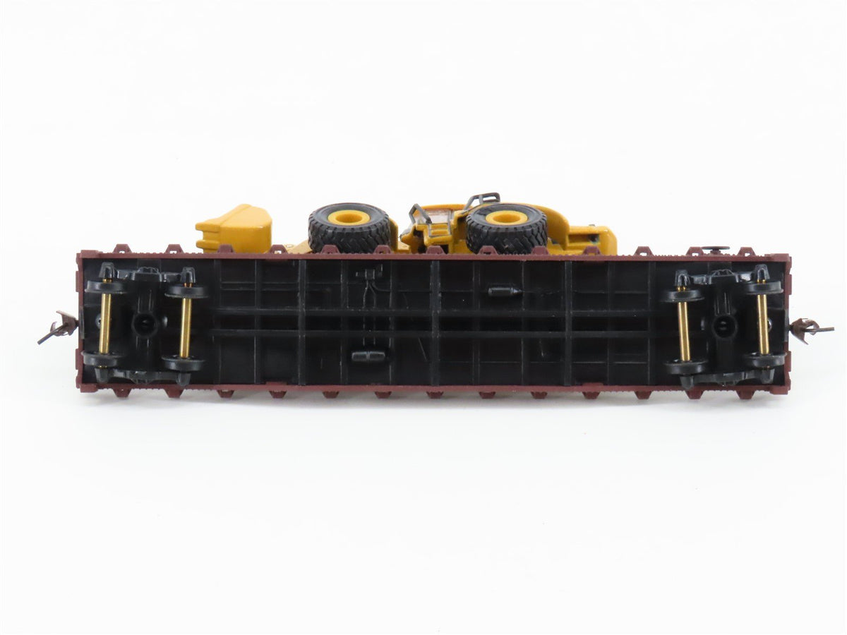 HO Walthers Trainline 931-757 CR Conrail 50&#39; Flat Car #716335 w/ Wheel Loader