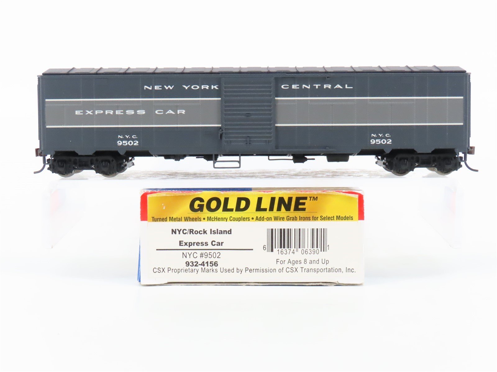 HO Scale Walthers Gold Line 932-4156 NYC/RI New York Central Express Car #9502
