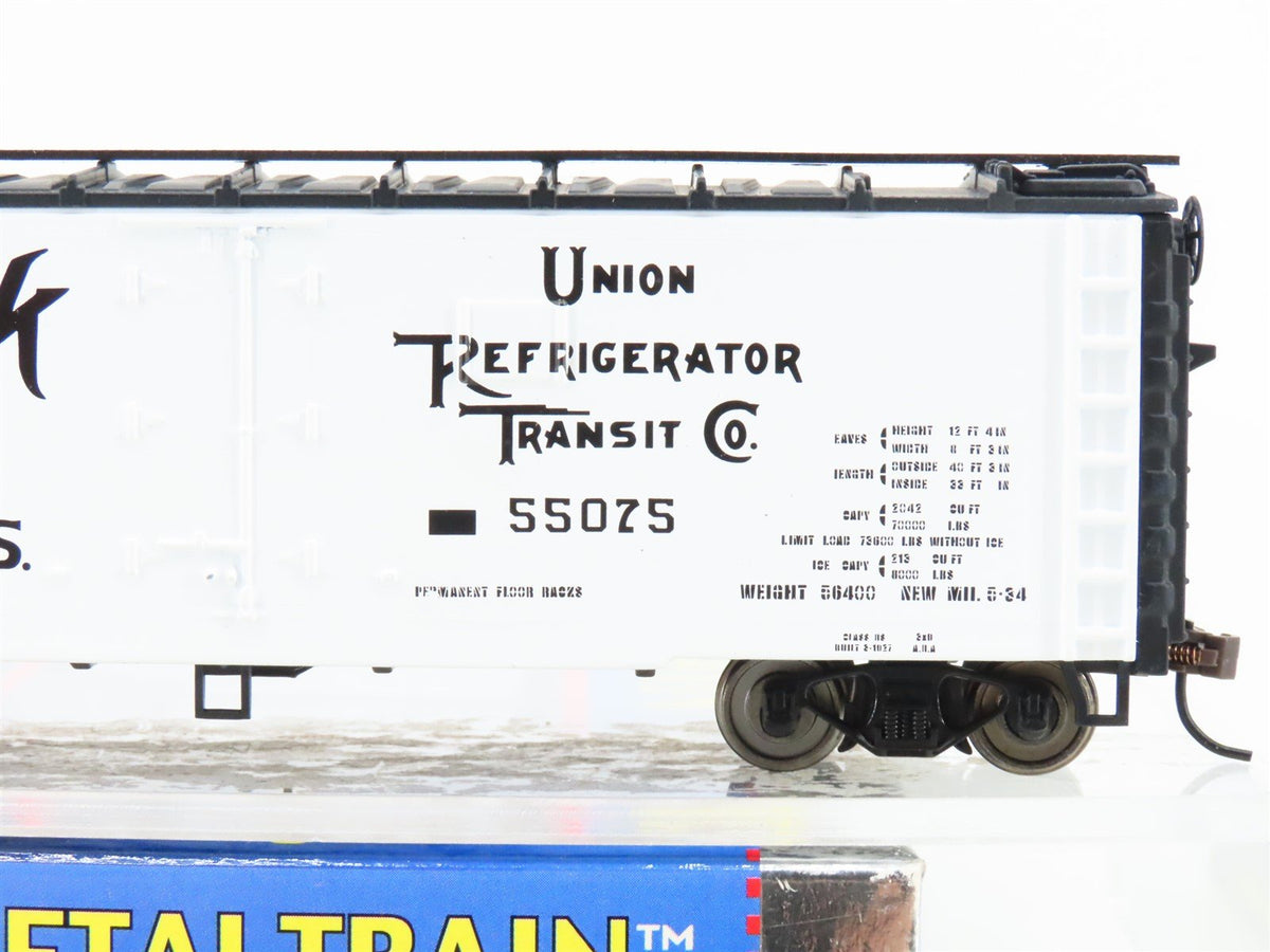 HO Scale Model Power Metal Train 2231 URTC White Rock Water 41&#39; Reefer #55075