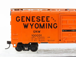 HO Scale Kar-Line 235 GNW Genesee & Wyoming 40' Single Door Box Car #100031