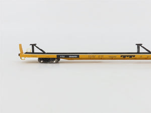 HO Scale Walthers 932-240301 TTX Trailer Train 89' Flush Deck Flat Car 2 Pack