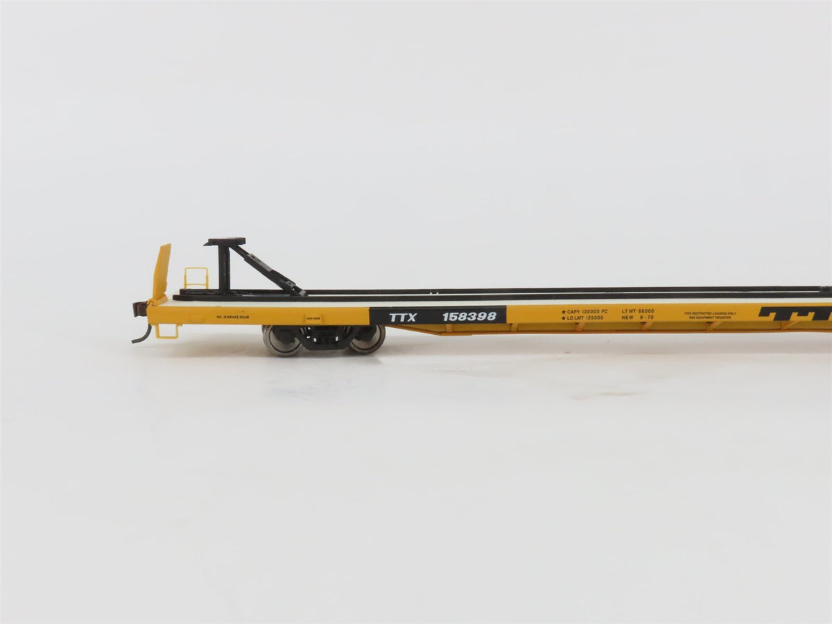 HO Scale Walthers 932-240301 TTX Trailer Train 89&#39; Flush Deck Flat Car 2 Pack