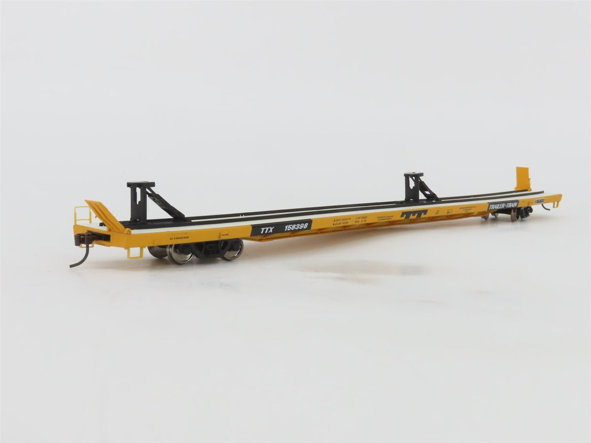HO Scale Walthers 932-240301 TTX Trailer Train 89&#39; Flush Deck Flat Car 2 Pack