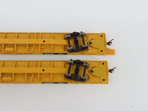 HO Scale Walthers 932-240301 TTX Trailer Train 89' Flush Deck Flat Car 2 Pack