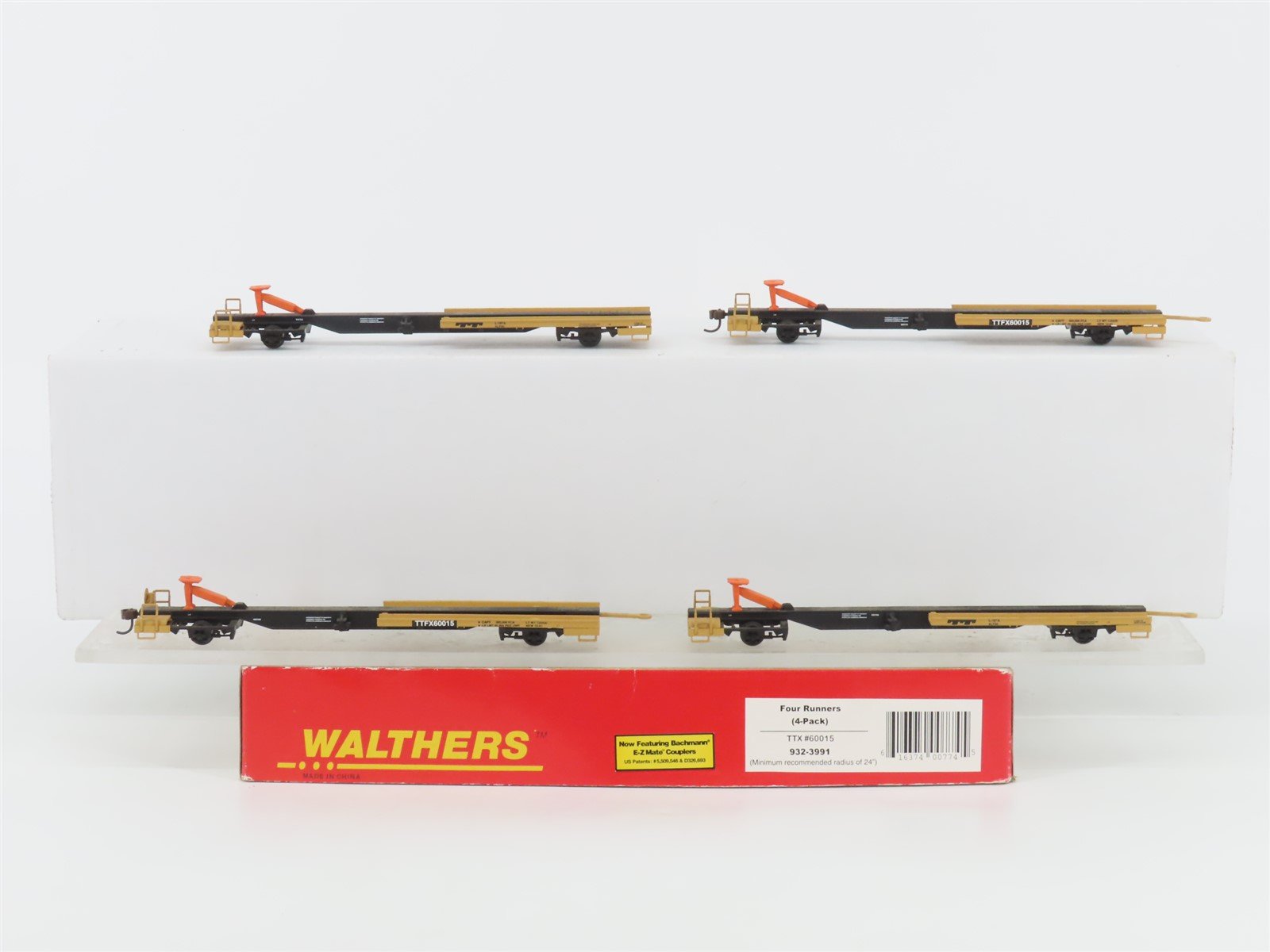 HO Scale Walthers 932-3991 TTFX Four Runners 4 pack