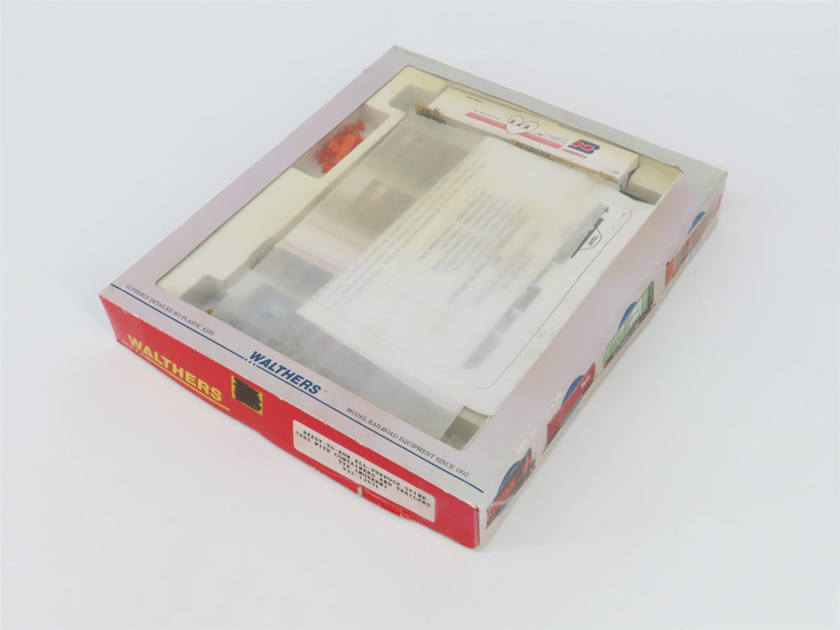 HO Scale Walthers 932-13931 TTX TTAX Spine Cars W/ Containers and Trailers Set