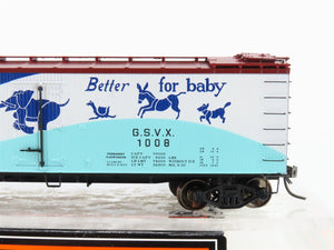 HO Scale MTH 80-94014 GSVX Gerber Products Woodside Reefer #1008