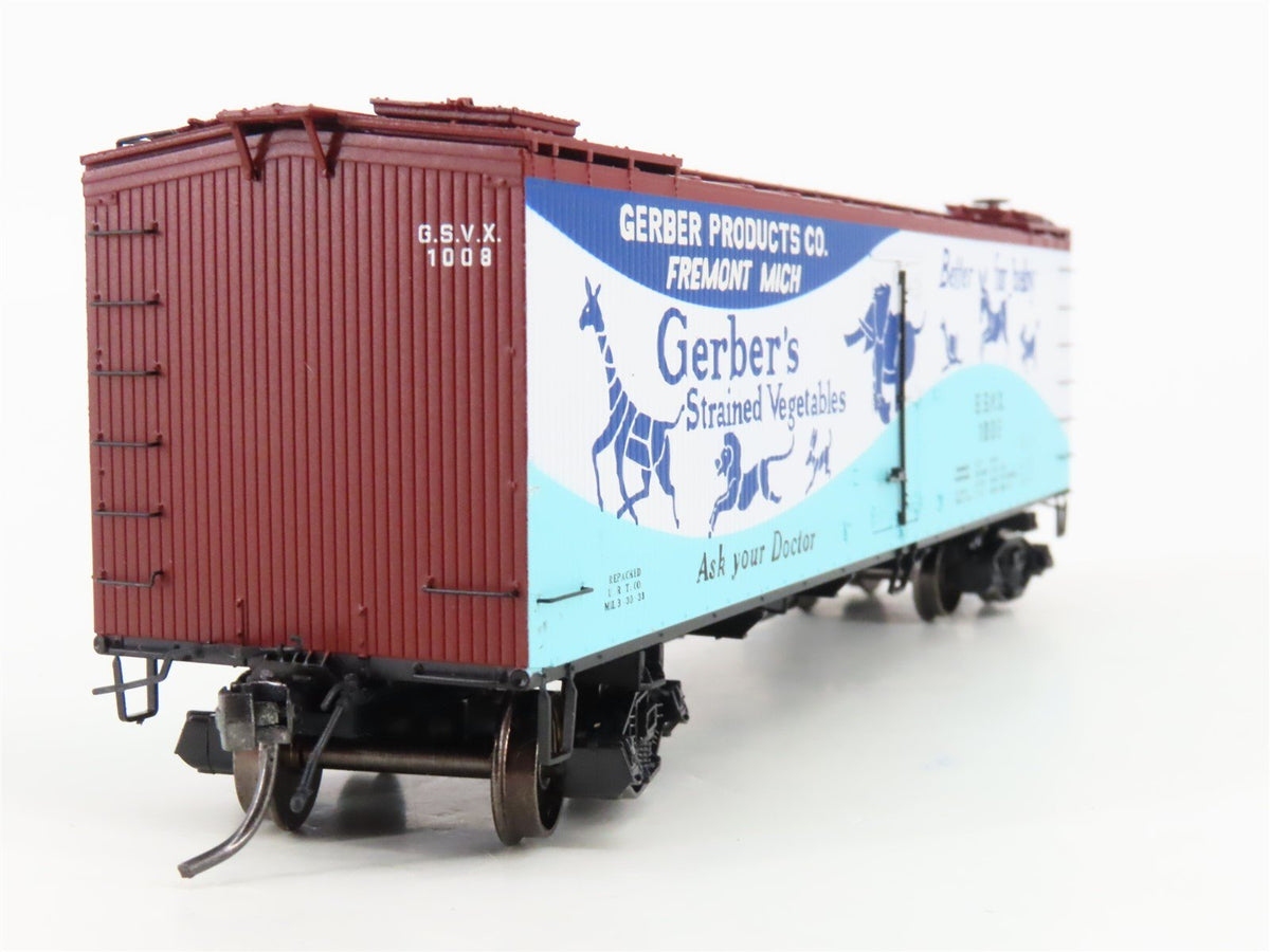 HO Scale MTH 80-94014 GSVX Gerber Products Woodside Reefer #1008