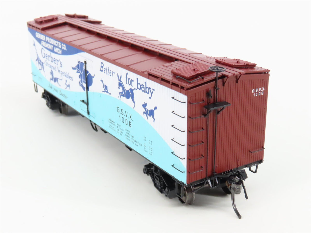 HO Scale MTH 80-94014 GSVX Gerber Products Woodside Reefer #1008