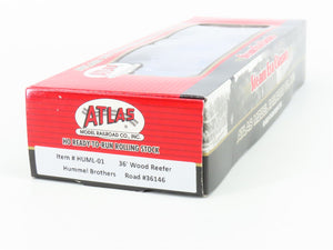 HO Scale Atlas HUML-01 Hummel Brothers 36' Wood Reefer #36146 - Sealed
