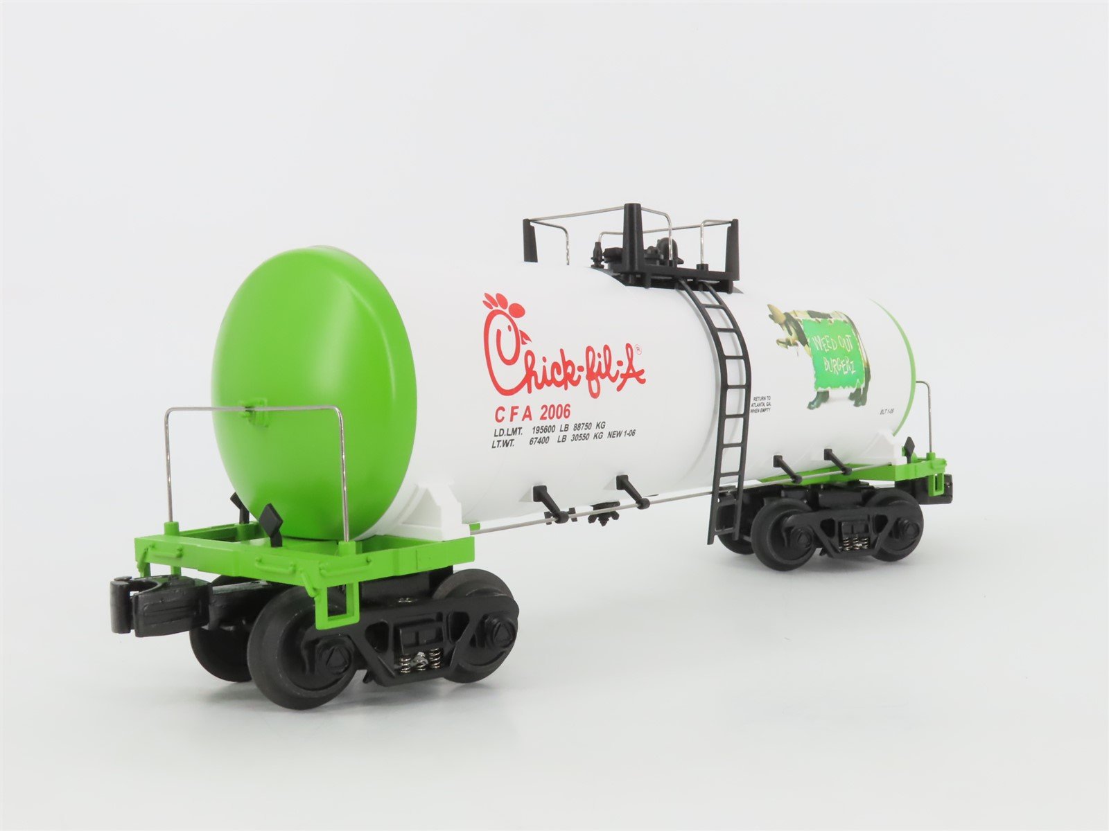 O Gauge 3-Rail MTH Rail King 30-74160 Chick-Fil-A Assorted Freight Car Set of 4