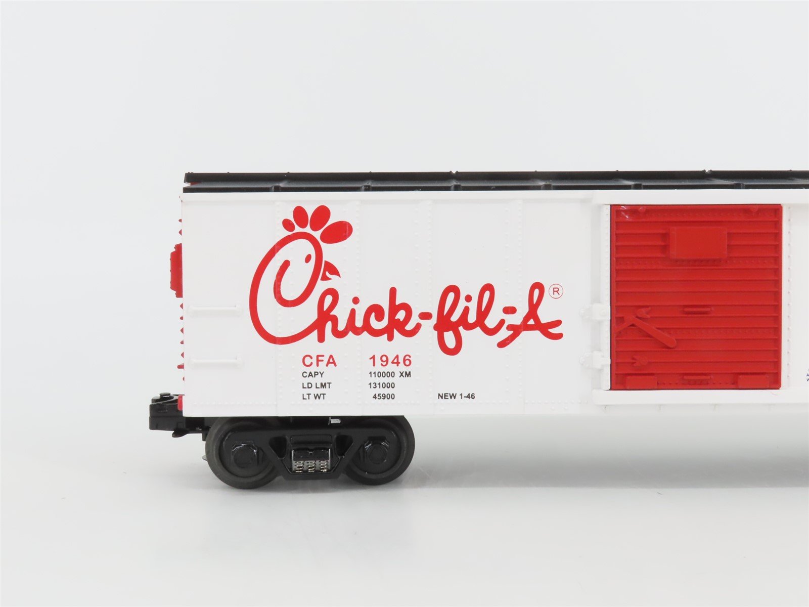 O Gauge 3-Rail MTH Rail King 30-74160 Chick-Fil-A Assorted Freight Car Set of 4