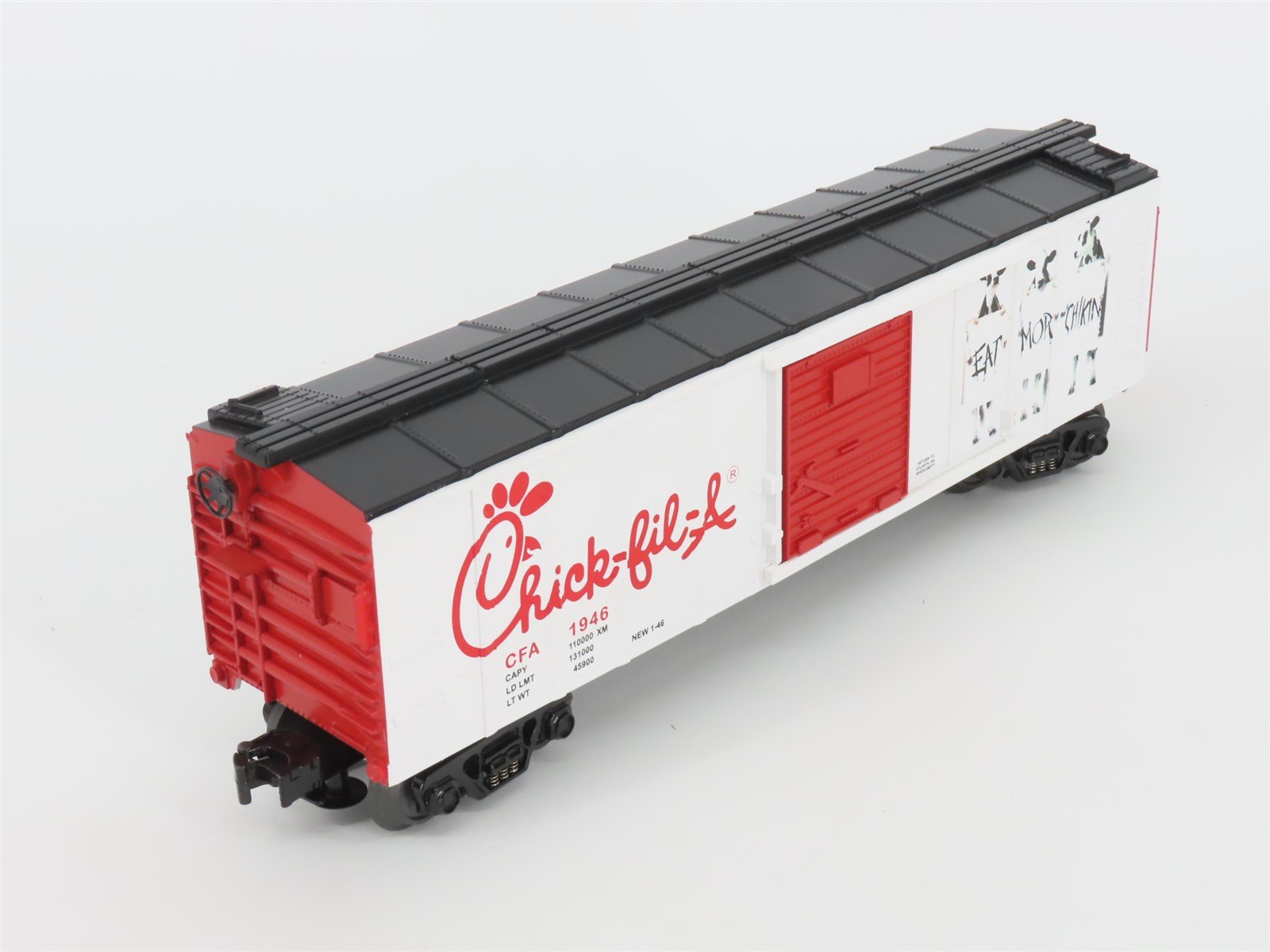O Gauge 3-Rail MTH Rail King 30-74160 Chick-Fil-A Assorted Freight Car Set of 4