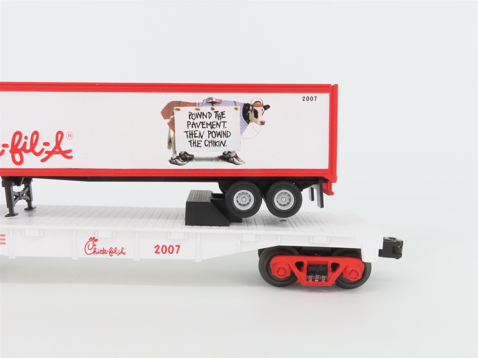 O Gauge 3-Rail MTH Rail King 30-74160 Chick-Fil-A Assorted Freight Car Set of 4